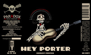 Paradox Beer Company Hey Porter