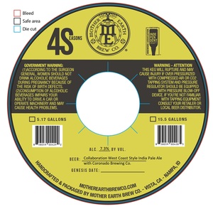 Mother Earth Brew Co Collaboration West Coast India Pale Ale With Coronado Brewing Co.