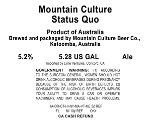 Mountain Culture Status Quo