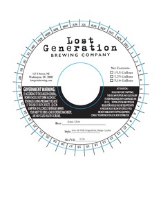 Lost Generation Brewing Company Asian Glow