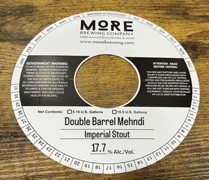 More Brewing Company Double Barrel Mehndi