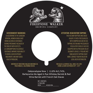 Firestone Walker Brewing Company Oakpocalypse Now