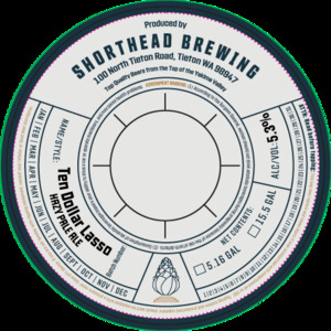 Shorthead Brewing Ten Dollar Lasso Hazy Pale Ale May 2024