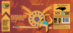 Goose And The Monkey Brewhouse Bavarian Barbarian Oktoberfest Style Lager