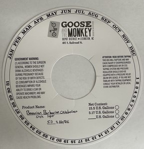 Goose And The Monkey Brewhouse Bavarian Barbarian Oktoberfest Style Lager