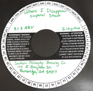 Where I Disappear Imperial Stout 