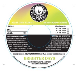 Jolly Pumpkin Brighter Days