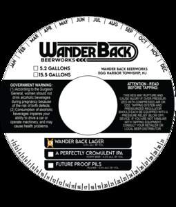 Wander Back Beerworks Wander Back Lager