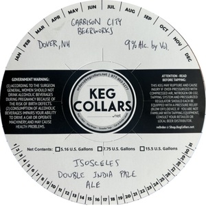 Garrison City Beerworks Isosceles Double India Pale Ale