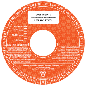 Just The Pits Saison With Maine Peaches