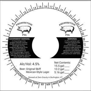 Prohibition Pig Original Skiff