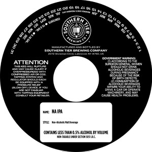 Southern Tier Brewing Company Na IPA