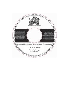 Strange Days Brewing Company The Archduke Vienna Style Lager