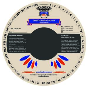 Screech Owl Brewing Class Iv Zinger Hazy IPA