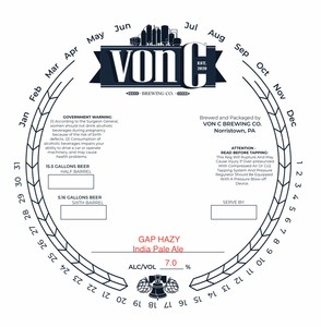Von C Brewing Co. Gap Hazy India Pale Ale