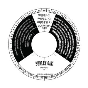 Burley Oak Off-menu