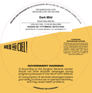 Dieu Du Ciel Dark Mild