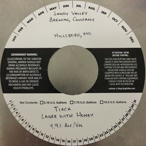 Sandy Valley Brewing Company Tiaca